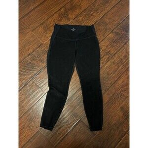 Athleta Leggings Suede Strut Tight Black Faux Suede Women's Size M